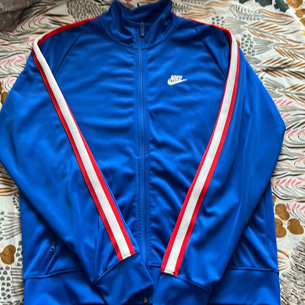 Nike Blue with Red & White Stripe Track Suit